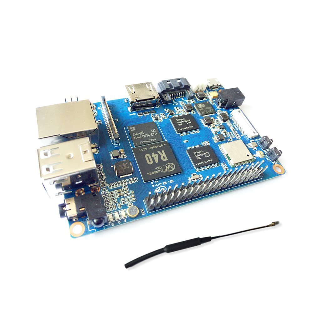 香蕉派 Banana Pi M2 Ultra 全志 R40 四核 2GB DDR 8GB EMMC SATA 藍牙 WIFI  2db 天線
