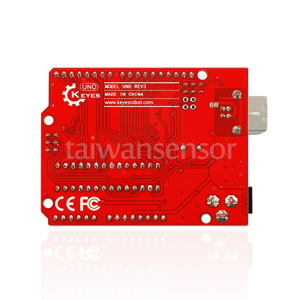 Arduino Uno Rev3 副廠開發板含傳輸線 CE / FCC/ RoHS 認證環保無毒 Uno R3 - 台灣智能感測科技