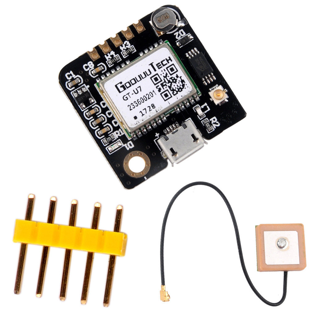 GT-U7  GPS 導航衛星定位模組 贈送 IPX有源天線 信號更強 兼容 Arduino NEO-6M 開發不用換程式碼 