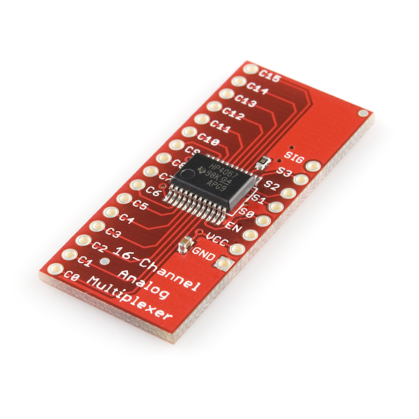 SparkFun Analog/Digital MUX Breakout - CD74HC4067 16通道 數位/類比分線轉換模組
