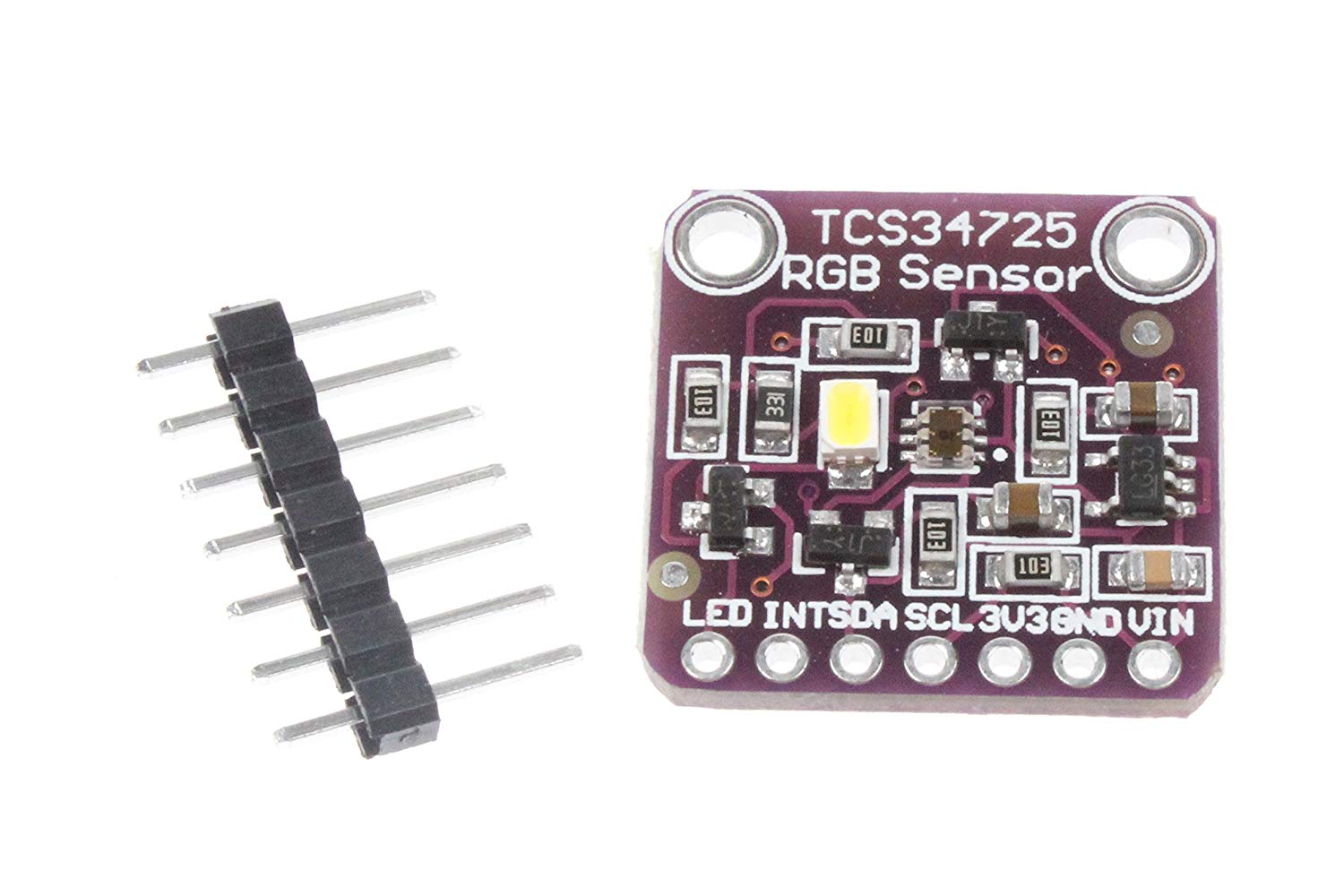 TCS34725 RGB 顏色辨識感測器 Color Sensor 顏色感測器模組 - 台灣智能感測科技