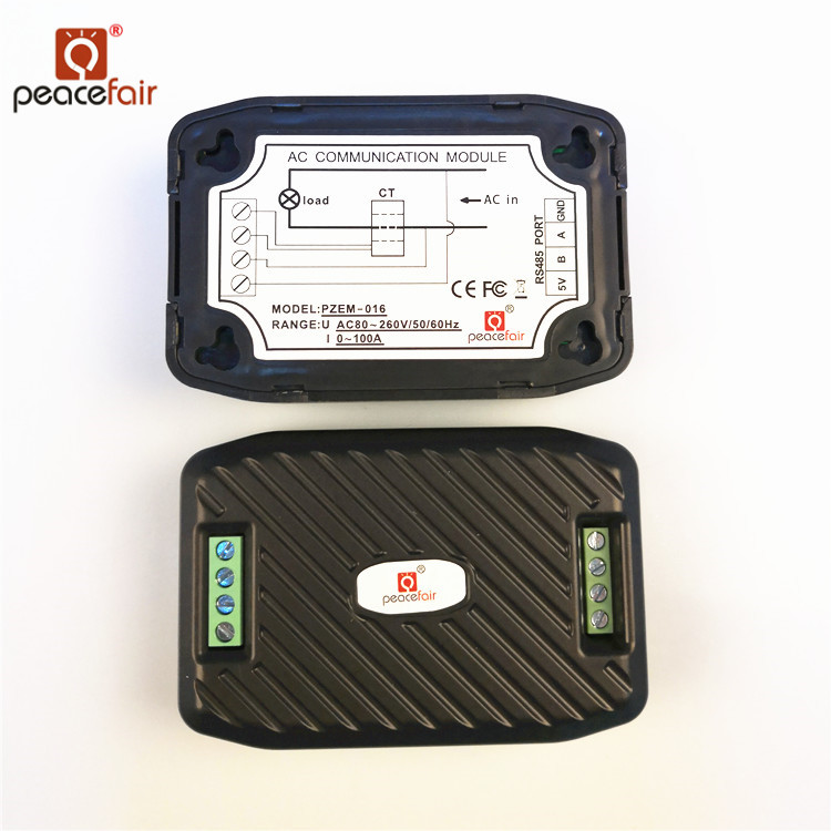 AC 單相交流電智慧電量監控器 10A 監控電壓,電流,電量,功率因數 RS485 ModBus