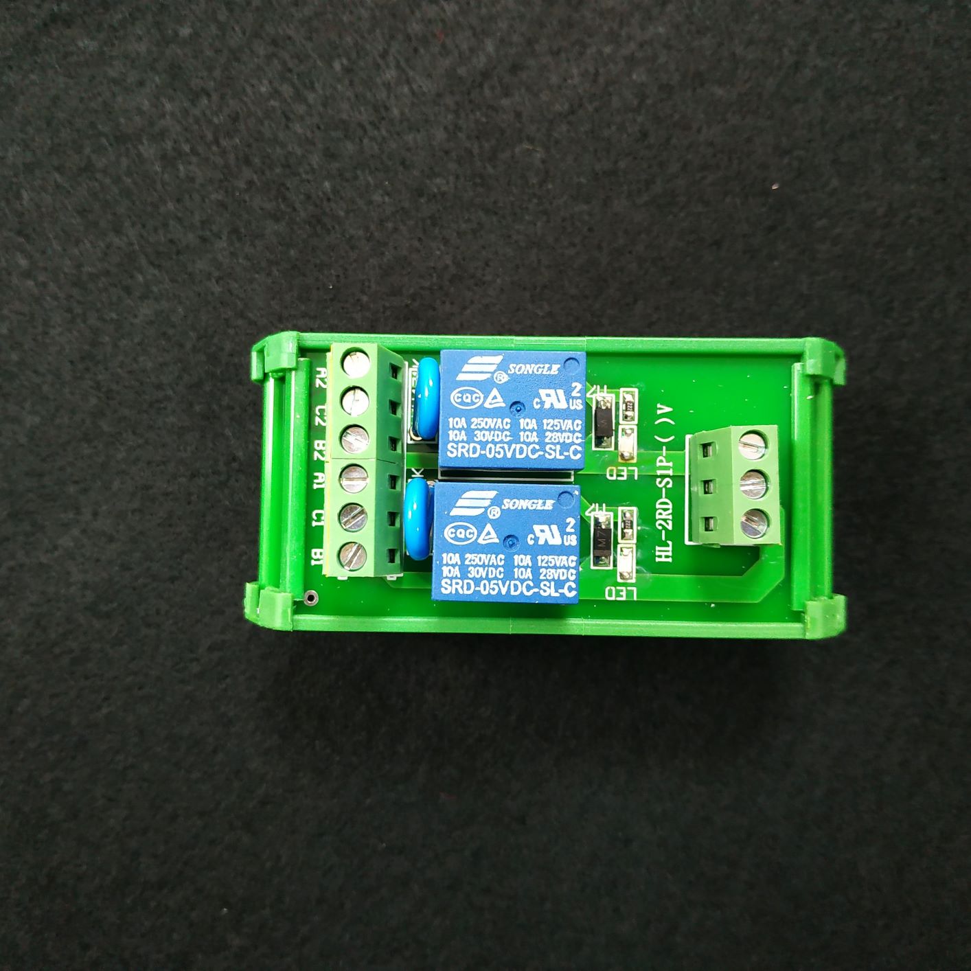 工業用 2路 SONGLE 松樂繼電器模組 工作電壓:5VDC 輸入信號 PNP 高電平觸發 可拆卸