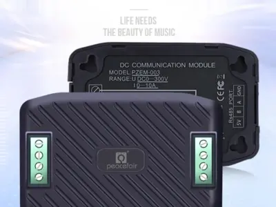 RS485/Modbus  DC 直流電壓電流功率電能耗量監測模組 電壓 0-300V / 電流 10A