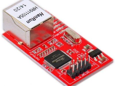 W5100 乙太網路模組 RJ45 有線網路通訊模組 SPI 通訊