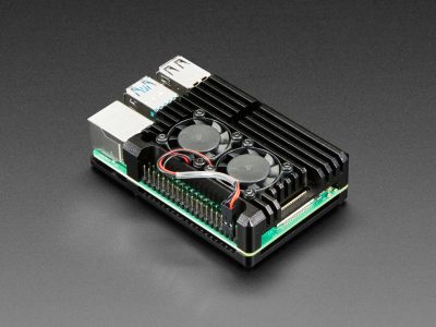 樹莓派金屬 4代 外殼Raspberry Pi 4 代 b+ 鋁金屬散熱器外殼，帶雙風扇