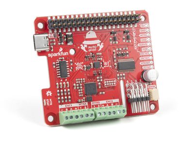SparkFun Auto pHAT for Raspberry Pi 4 樹莓派機器人開發擴展板 可控 2個直流馬達與 4 個伺服馬達
