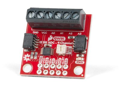 SparkFun Qwiic 12 Bit ADC - 4 Channel (ADS1015) ADC 類比轉數位模組 IIC 通訊