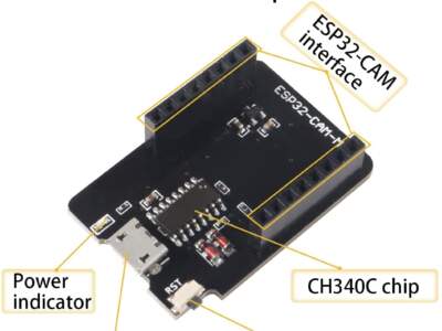 ESP32-CAM 專用 CH340C USB2TTL 下載板 ESP32-CAM-MB 模組