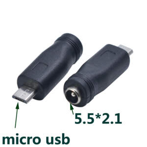 DC5.5*2.1mm 母頭轉 micro usb 公頭 轉接頭 DC5.5轉micro公轉換頭