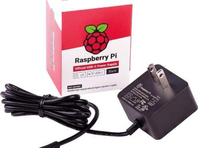 Raspberry Pi 官方原廠 5.1V/3A 電源轉換器 Type-C 電源供應器(黑色)