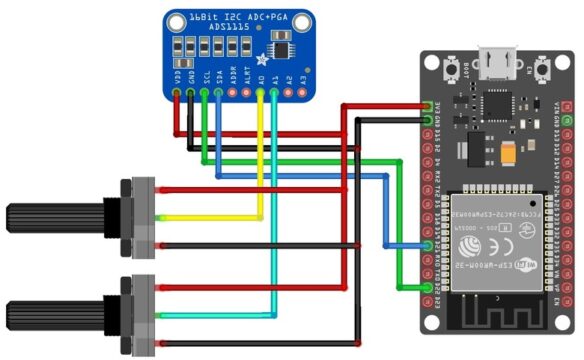 ADS1115 模組與 ESP32 的接口