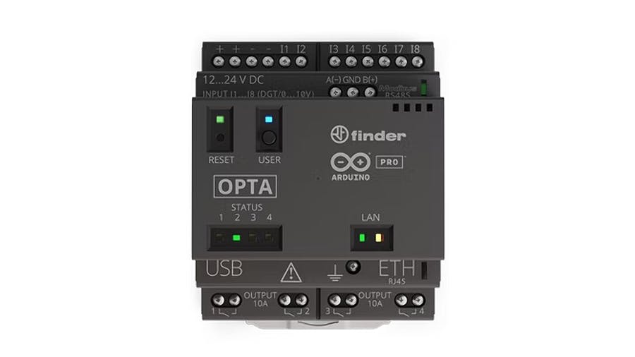 Arduino's Pro range has its first "micro PLC," the Opta — positioned firmly for the Industrial Internet of Things (IIoT). (📷: Arduino)