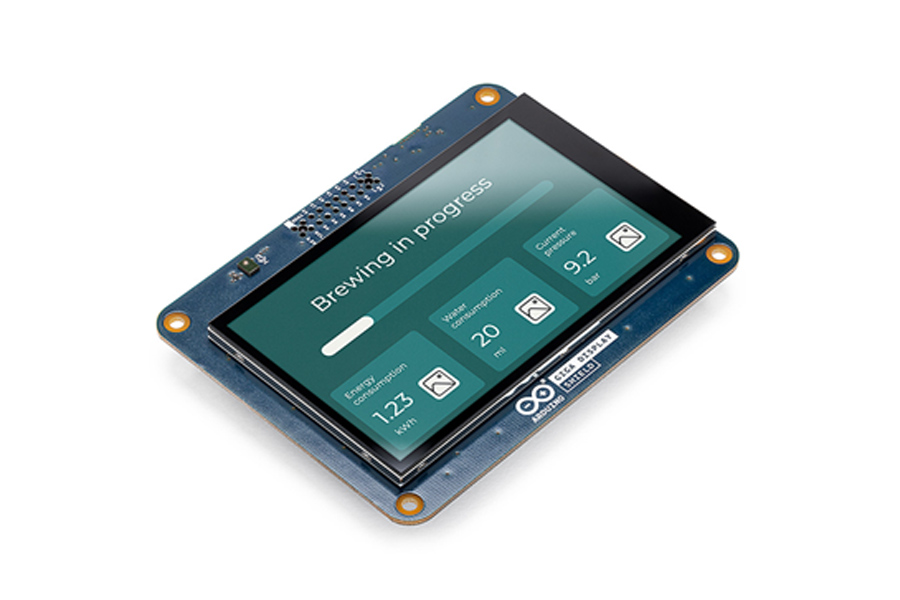 義大利原廠 Arduino GIGA R1 開發板專用 觸控顯示螢幕擴充板 HMI 最佳解方 - 台灣智能感測科技