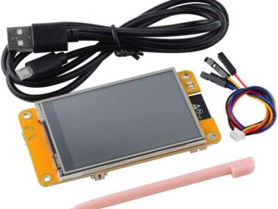 ESP32 WiFi 藍牙 2.8 吋 240*320 TFT 智慧顯示器套件 觸控螢幕 支援LVGL 含外殼