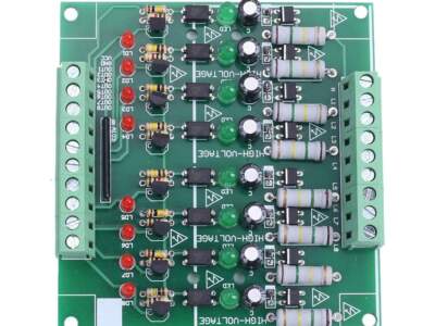 110V/220V 交流電源 ON/OFF 檢測光耦模組 8 路 / 支援 5V 與 3.3V 與 24V 輸出