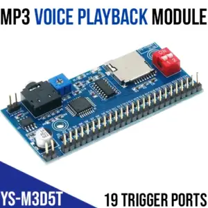 語音播放模組 YS-M3D5T – 19 路觸發、支援 MP3/WAV、5V 供電