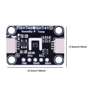 精密溫濕度感測器 SHT41 – ±0.2°C / ±1.8%RH 高精度 I²C 模組（支援 Arduino / ESP32）