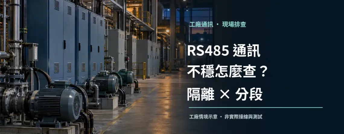 工廠變頻器與遠端設備之間的通訊工作環境情境示意；非產品接線或實測畫面。
