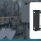 4DI 4AI 4DO 控制器商品實拍與工廠應用示意背景，非現場安裝照片
